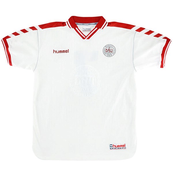 Authentic Camiseta Dinamarca 2ª Retro 1998 Blanco